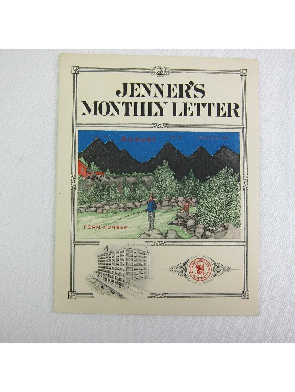 Jenner Co Steel & Copper Engraved Stationery Louisville KY Monthly Letter 1927
